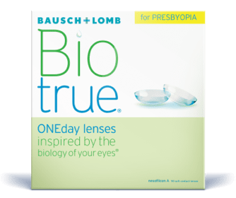 Box of Biotrue ONEday multifocal daily contact lenses