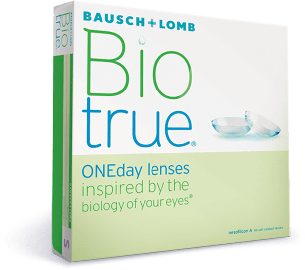 Box of Biotrue ONEday daily contact lenses