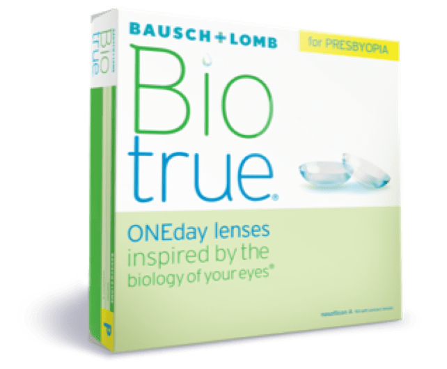 Box of Biotrue ONEday daily multifocal contact lenses