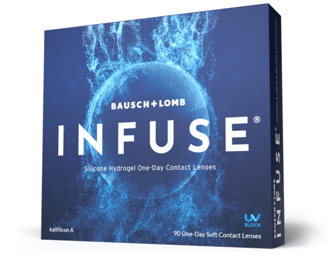 Box of INFUSE daily contact lenses