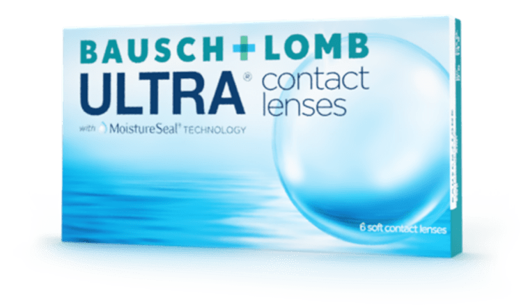 Box of ULTRA monthly contact lenses