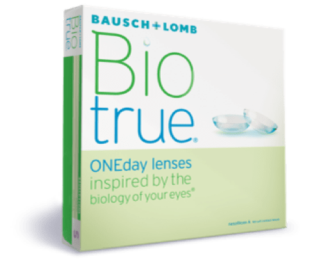 Box of Biotrue ONEday daily contact lenses